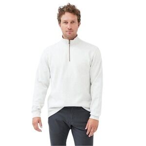 Rodd & Gunn Gray Soft Knit Alton 1/4 Zip Pullover XL